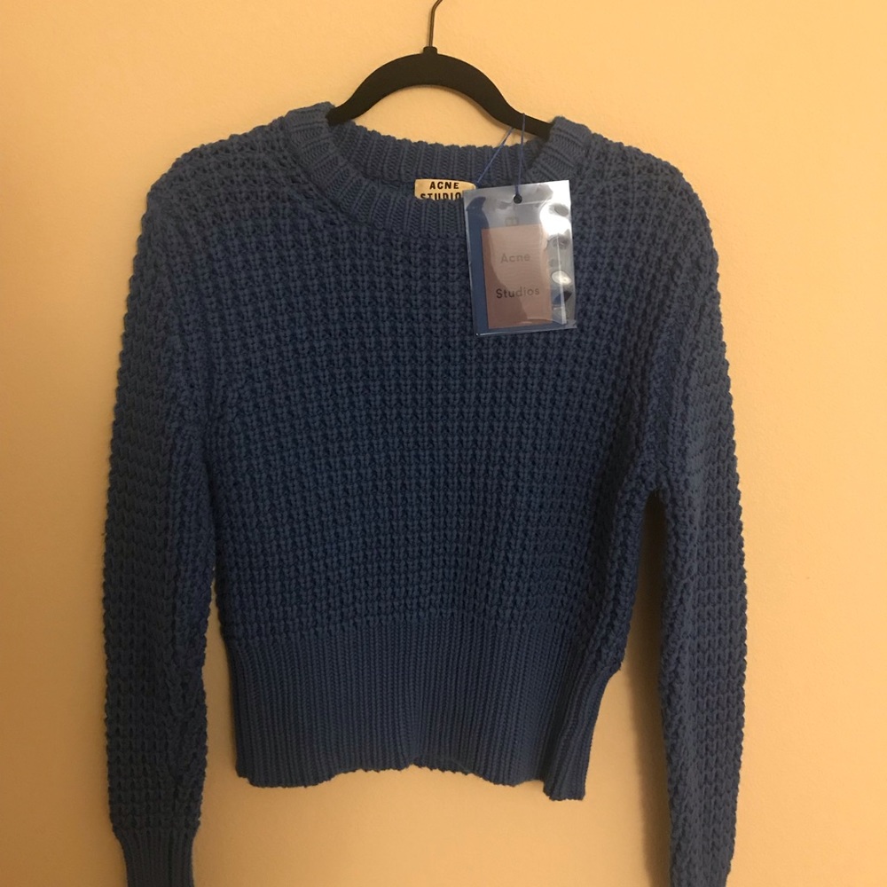 Acne studios blue new jumper sweater